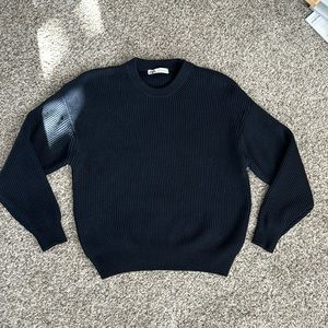 Zara Bubble Navy Blue Sweater